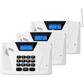 Intercoms Wireless for Home [Upgraded 2024] Hand Free 5300 Feet Range Intercom Real Time, Two Way Communication Home Intercom System with Group Call Full Duplex Intercom for Office Hotel House(4 Pack)