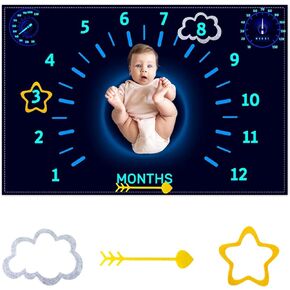 CSFOTO Racing Car Baby Monthly Milestone Blanket Newborn Growth Record Prop Racing Car Theme Baby Boy Photography Backdrop Props for Newborn Shower 60 "x40 with Frames