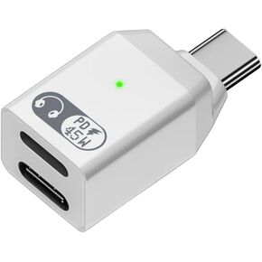 USB C Headphone and Charger Adapter for iPhone 16, 2-in-1 USB Type C Adapter with PD 45W Fast Charging for iPhone Series,and More Type C Device and More Type Devices