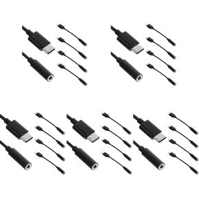 Homoyoyo 20 Pcs Typec Adapter Earphone Adapter USB Charging Cable Charging Converter Headset Adapter Headphone Converter USB c Headphone Computer Headphones Audio Line Charge Abs Shell
