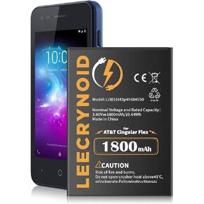 Li3816t43p4h604550 Battery Compatible with ZTE Blade L130 Z2335CA Grand MAX 4550,1800mAh 3.8V/10.6Wh High Capacity Battery