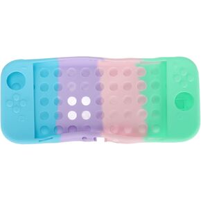 Acogedor for Switch OLED Protective Case, Candy Color Ergonomic Grip Soft Silicone Protective Cover for Game Console Switch OLED Model Accessories(Blue Pink Green)