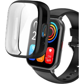 Watch Cases compatible with RUIMEN H1 1.85" Smart Watch, TPU Case with Screen Protector, Protecting Watch Body & Screen