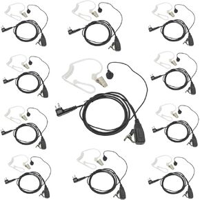 2 Pin 2-Way Radio Earpiece PTT Mic Headset for Motorola Walkie Talkie R2 CLS1110 CP100D CP200 CP185 BPR40 BPR40D DTR700 RDU4100 RDU4160D RMU2040 RMU2080D CLS CP CP200D CLS1410 (10)