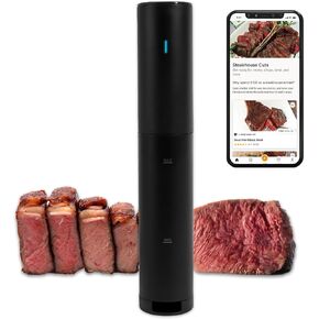 Anova Culinary Sous Vide Precision Cooker Mini Lite, 800 Watts, Black, App Enabled, 2024 Model