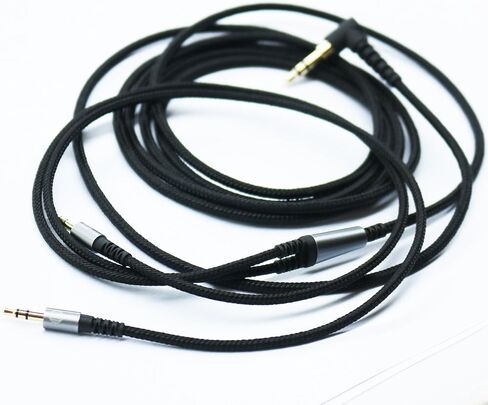 3.5mm to 2 * 2.5mm male to male jack Black Braided Nylon Audio Cable for Sol Republic Master Tracks HD V8 V10 V12 X3 Headphone 120cm/150cm/200cm (150cm/4.5FT) in Saudi Arabia