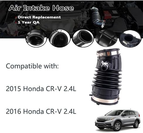 696-140 Air Cleaner Intake Hose with Clamps Fit for 2007-2009 Honda CR-V 2.4L L4 17228-RZA-A00 in Saudi Arabia