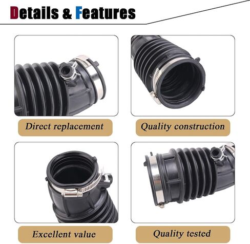 696-140 Air Cleaner Intake Hose with Clamps Fit for 2007-2009 Honda CR-V 2.4L L4 17228-RZA-A00 in Saudi Arabia