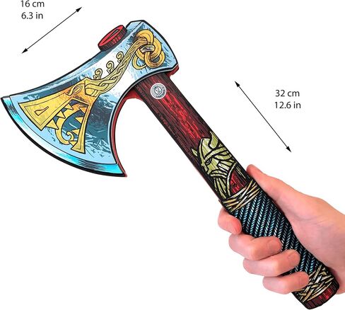 Liontouch - Viking Axe | Workshop Master Sven's Authentic Viking Warrior Toys for Boys' Pretend Play | Safe Medieval Weapon Accessory in Durable Foam for Little Berserkers' Roleplay & Costumes in Kuwait