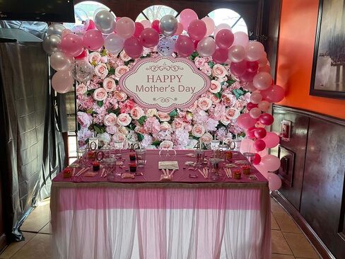 Happy Mother's Day Backdrop 10x8FT Flowers Photography Background for Mother's Day Party Decoration Banner Studio Supplies Photo Props in Saudi Arabia