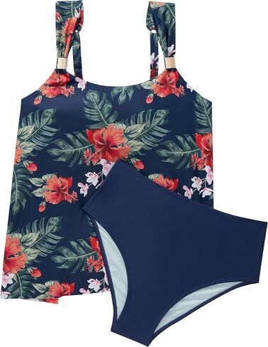 RXRXCOCO Women Tankini Bathing Suits Ruffle High Waisted Swimsuit Tummy Control Swimwear in Saudi Arabia