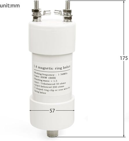 FEMEI 1-56MHz 200watt HF Balun DIY Antenna Antenna Balun 1: 4 نسبة Balun 50 أوم إلى 200 أوم (1: 4) in Saudi Arabia
