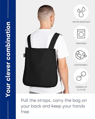 Notabag – 2 in 1 Backpack and Bag – Backpack waterproof – reusable grocery bags foldable in Saudi Arabia