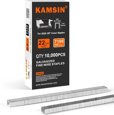 Woodpecker N7116S 22 Gauge Rapid Pneumatic Upholstery Stapler Adjustable Frequency Air Power Fine Wire Staple Gun 3/8-Inch Crown Upholstery Staple Gun 1/4-Inch to 5/8-Inch Leg Length for Upholstering in Kuwait