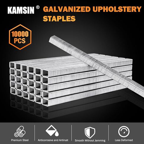 Woodpecker N7116S 22 Gauge Rapid Pneumatic Upholstery Stapler Adjustable Frequency Air Power Fine Wire Staple Gun 3/8-Inch Crown Upholstery Staple Gun 1/4-Inch to 5/8-Inch Leg Length for Upholstering in Kuwait