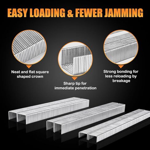 Woodpecker N7116S 22 Gauge Rapid Pneumatic Upholstery Stapler Adjustable Frequency Air Power Fine Wire Staple Gun 3/8-Inch Crown Upholstery Staple Gun 1/4-Inch to 5/8-Inch Leg Length for Upholstering in Kuwait
