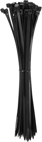 HARFINGTON 150pcs Cable Zip Ties, Plastic Nylon Ties Wraps, 6-Inch / 150mm Self-Locking Wire Cord Electrical Management Zip-Ties for Home, Office, Workshop, Outdoor Garden, 20LBS, Brown in Kuwait