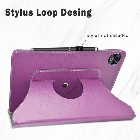 Compatible With DOOGEE T20 Ultra/T40 Pro Case, 360 Degree Rotation Stand PU Cover for 12" Tablet (Not Fit Other Tablet), Purple in Saudi Arabia