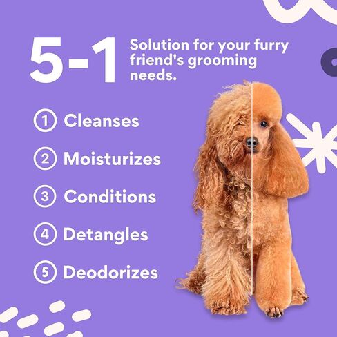 Dog Shampoo Sheets, 2X Washes Than Liquid Dog Bathing Supplies, Water Activated Puppy Shampoo & Dog Bath Supplies, Poodle Shampoo for Dog Bath, Dog Shampoo for Smelly Dogs (Lavender 65ct) in Saudi Arabia