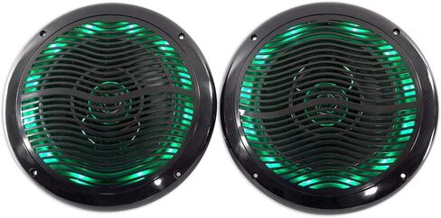 Rockville RMC65LB 6.5 "600W 2-Way SPEANES MARENE SPEANE مع LED متعدد الألوان + عن بُعد in Kuwait