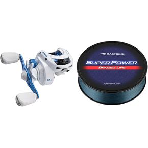 KastKing Centron Lite Baitcasting Fishing Reel & KastKing Superpower Braided Fishing Line