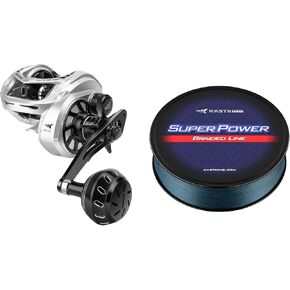 KastKing Kapstan Elite 300 Baitcasting Fishing Reel & KastKing Superpower Braided Fishing Line