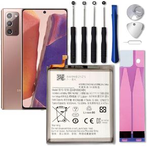 Replacement Battery for Galaxy Note 20, (Upgraded) 4300mAh Li-Polymer Replacement Battery EB-BN980ABY with Repair Tool Kit