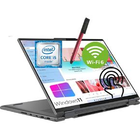2023 Lenovo Yoga 7i 16" Touchscreen 2.5K 2560x1600 400nits 2-in-1 Laptop, 12th Gen Intel 12-Core i5-1240P up to 4.4GHz, 8GB LPDDR5 RAM, 256GB PCIe SSD, WiFi6, BT5.1, Windows 11, BROAG 64GB Flash Drive