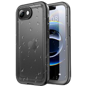 SPORTLINK for iPhone 16e Waterproof Case - Shockproof Dustproof Case with Built-in Clear Screen Protector, Full Body Heavy Duty Sealed Protective Cover for iPhone 16e 6.1"/SE4 Black