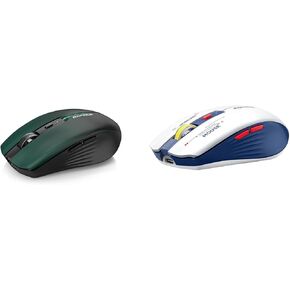 Wireless Multi-Device Mouse – Bluetooth 5.1 & 2.4G Dual Connectivity, Rechargeable USB-C, Silent Click, Ergonomic 6-Button for Windows/macOS/Android/iOS