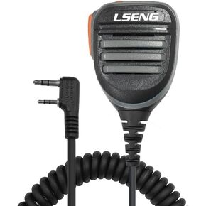 Microphone Police Walkie Talkie Mic Accessories Ham Radio Speaker Mic Compatible with Baofeng UV-5R BF-F8HP Pro Quansheng UV-K5 Retevis Radio