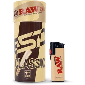 RAW Phoenix Classic Lighter Bundle With RAW 1-1/4 Pre-Rolled Cones 50 Pack