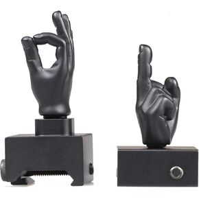 Novelty Finger Sight, Funny Sight, Backup Front and Rear Iron Sight Set, Fit Picatinny Rail and Weaver