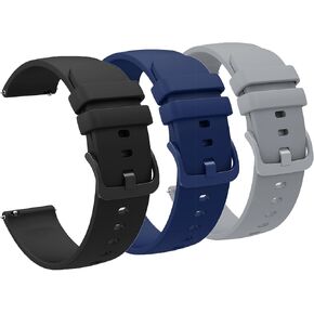 Compatible with SGJIK Smart Watch Band, Classic Watch Bands Soft Silicone Bands Bracelet Sports Strap Compatible for Compatible with SGJIK H37 1.57 Inches Smart Watch Fitness Tracker
