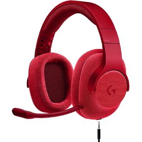 Logitech G433 7.1 Wired Gaming Headset with DTS Headphone: X 7.1 Surround for PC, PS4, PS4 PRO, Xbox One, Xbox One S, Nintendo Switch – Fire Red