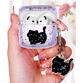 Boaretiu for Airpods 4 Case 2024 - Cute Kawaii for Women Girls with Keychain for AirPods 4th Generation Case Big Pink Bow Design Girlish Girly Stylish Shell Aesthetic Pretty for Air pods 4 Cover