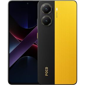 Xiaomi Poco X7 PRO 5G + 4G LTE (for Tmobile Mint Tello & Global) (256GB + 8GB) Ai 6.67" 50MP Gamers Phone NFC Dual sim Unlocked Model 2412DPC0AG (Yellow)