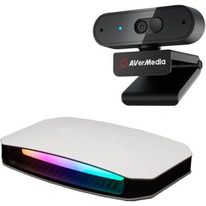 AVerMedia Live Gamer Ultra 2.1 GC553G2 for Streaming and Gaming, VRR Support and HDR 4K Capture Card for Xbox Series x/s + PW310P Webcam - Full 1080p 30fps HD Camera with Autofocus and Dual Stereo Mic