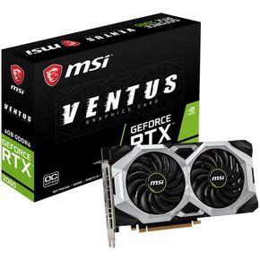 MSI Gaming GeForce RTX 2060 6GB GDRR6 192-bit HDMI/DP Ray Tracing Turing Architecture VR Ready Graphics Card (RTX 2060 Ventus 6G OC) (Renewed)