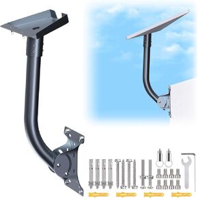 Starlink Gen 3 Mount ، 360 ° Rotatable Ritting Kit للجدار/السقف/القطب ، القمر الصناعي Starlink ، سبيكة من الألومنيوم الثقيلة مع محول القطب V3 ، مقاوم للطقس مثالي للمنزل