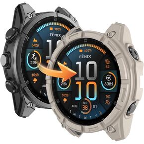 OVERSTEP Case Cover Compatible with Garmin Fenix 8 47mm Solar, Anti Drop Replacement Bumper Cases Smart Watch Accessories