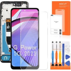 for Moto G Power 5G 2023 Screen Replacement for Moto G Power 5G 2023 LCD Display for XT2311 Screen Replacement XT2311-3 LCD Digitizer Frame XT2311-4 Touch Assembly Repair Parts