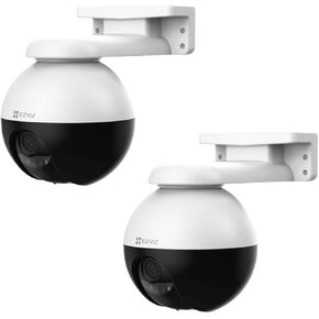 EZVIZ Outdoor Auto-Tracking Camera, 3K, 12 Pre-Set dots Tracking,360° Visual Coverage, Waterproof, Color Night Vision, AI-Powered Person and Vehicle Detection| C8W Pro 3K (4mm&6mm)