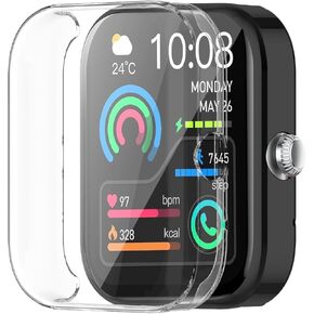 [2-Pack] Screen Protector Compatible with Jugeman P99 / Togala P99 / Motast P99 / Fempoin P99 Case, Soft TPU Plated Case All-Around Protective Screen Full Cover Bumper Compatible for P99 Smart Watch