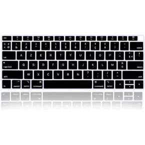 Arabic Language Silicone Keyboard Cover Skin for MacBook Air 13 with Retina Display and Touch ID 2020 2019 2018 Model A1932 Keyboard Protector Skin (US Versions),Black in Kuwait