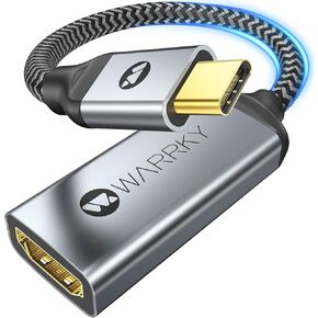 Warrky USB C to HDMI Adapter 4K@60Hz + USB C to HDMI Adapter 4K@30Hz