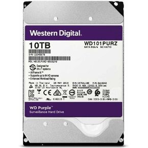WD Purple 10TB Surveillance Hard Disk Drive - 5400 RPM Class SATA 6 Gb/s 256MB Cache 3.5 - WD100PURZ
