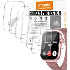 Screen Protector Compatible with 1.85" AKUMAKA DEKELIFE G39 and Fitniv IW2 Smartwatch, Soft TPU, 6 pcs