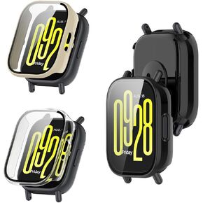 3-Pack Tempered Glass Screen Protector Compatible for Xiaomi Redmi Watch 5 Active | Ultra Bright HD Clear, PC Hard Full Coverage, Anti-Scratch Protective Film (Not Fit Redmi Watch 5/5 Lite)