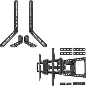 Mounting Dream TV Mount TV Bracket for Most 42-75 Inch TVs, up to VESA 600x400mm, 100 lbs, MD2632-24K and MD5425 Sound Bars Up to 20 Lbs